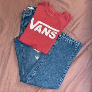 VANS Printed Salmon Color Mens T-Shirt